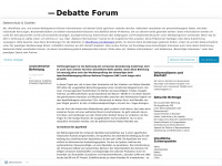 debatteforum.wordpress.com Thumbnail