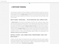 Editions-tensing.fr