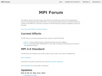 mpi-forum.org Thumbnail