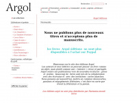 Argol-editions.fr