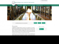 Bibliotheque-institutdefrance.fr