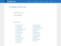 headlightsize.com Thumbnail