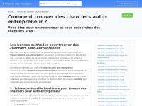 trouver-chantier-auto-entrepreneur.fr