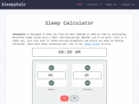 sleepycalc.com