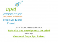 apel-lycee-stemarie-cholet.org Thumbnail