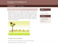 boutique-ecologique.fr Thumbnail